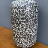 large Ceramic Black and White vase by Scheurich Germany model 546-40