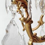 Louis XV style chandelier in gilded bronze with 6 light arms.