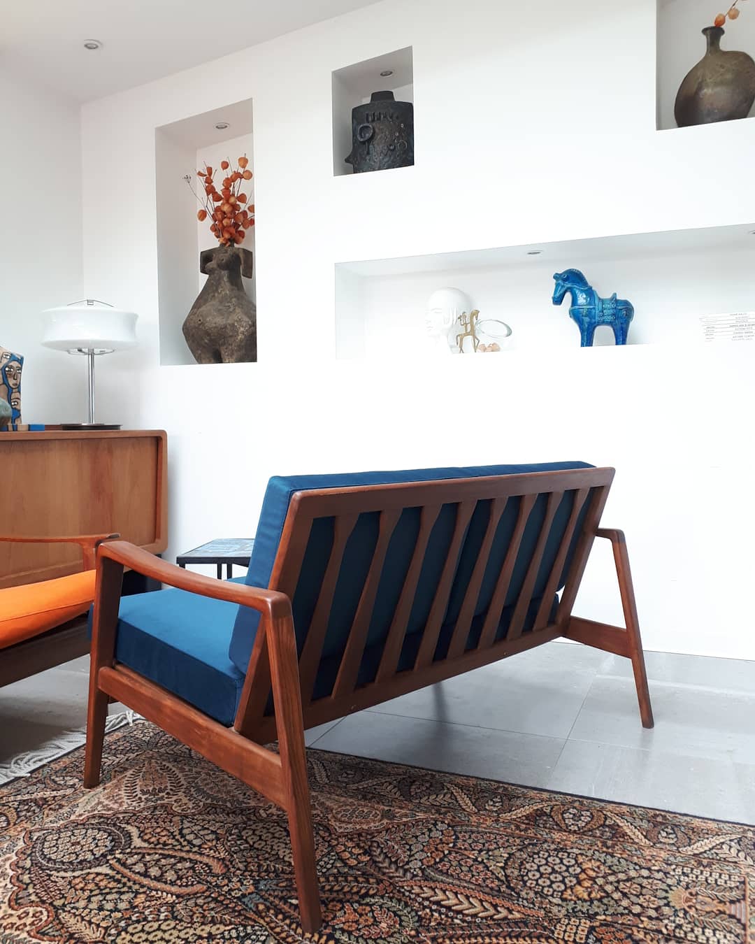 2-seater bench by Arne Walh Iversen 60s