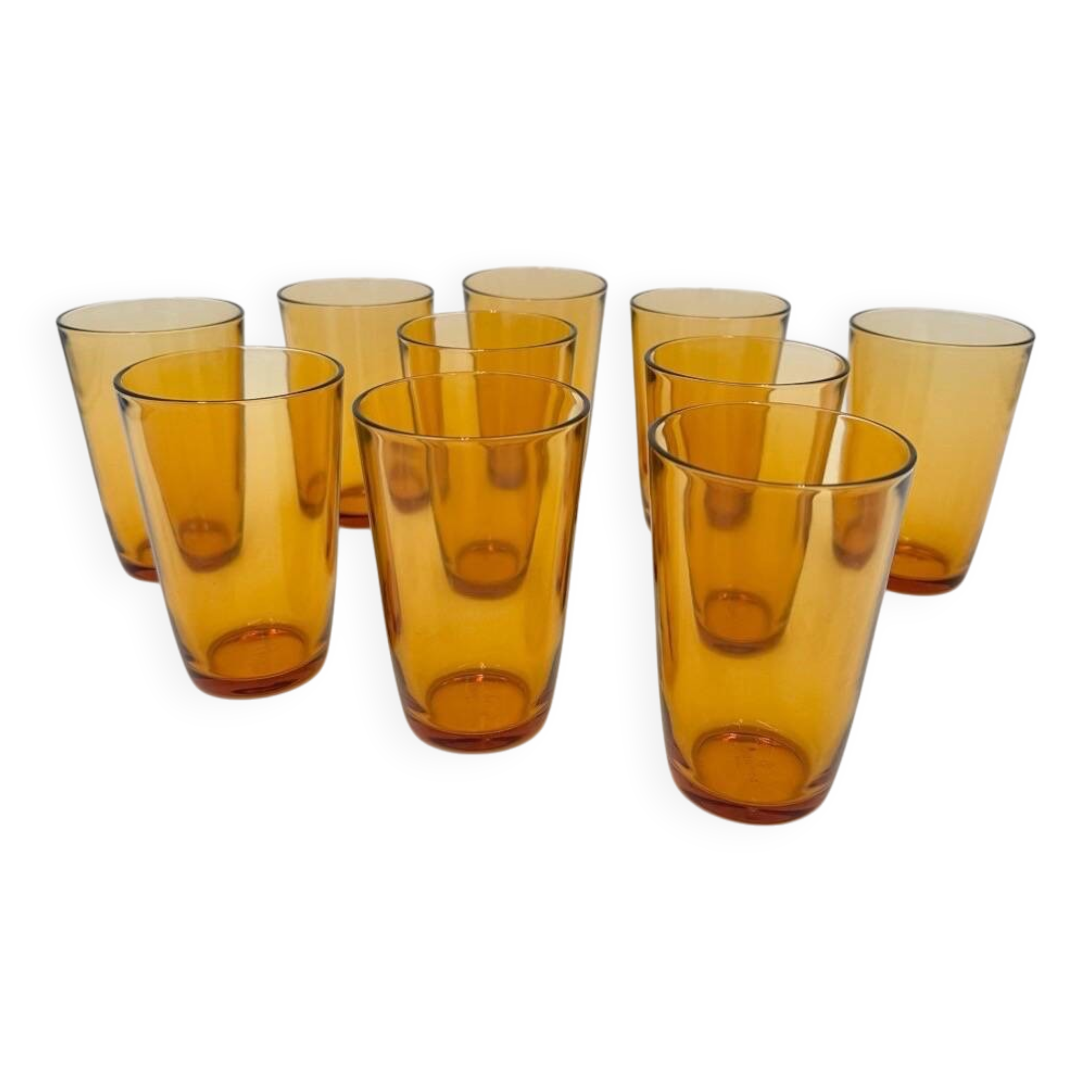 Verres à orangeade ambrés Vereco