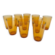 Vereco amber orangeade glasses