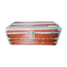 Old wooden and zinc navy trunk