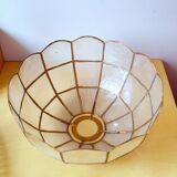 Lampshade in mother-of-pearl and brass