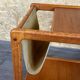 60s 70s teak table side table newspaper stand Danish Design Denmark
