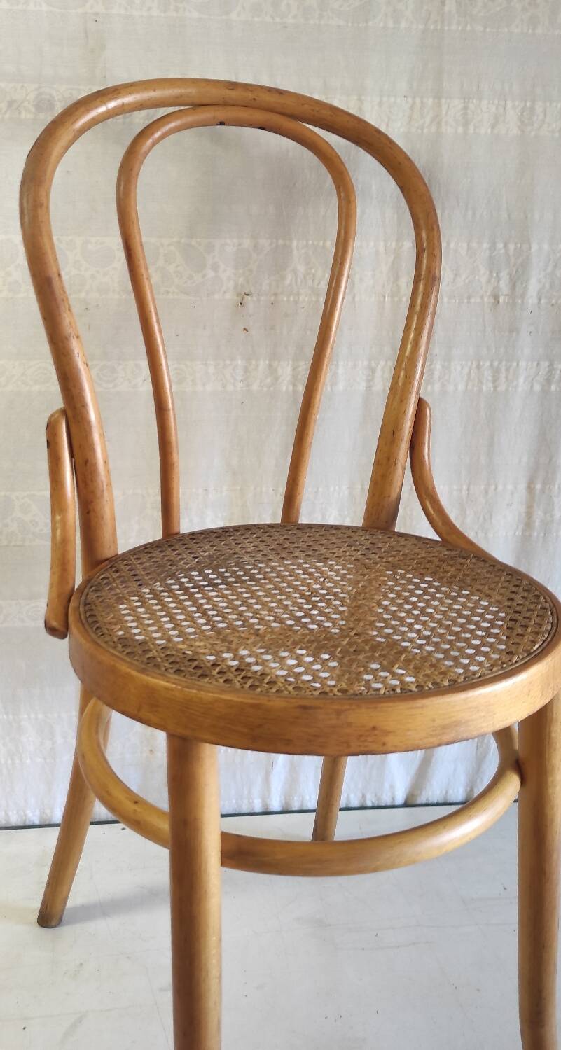 Bentwood and cane chair - mid. 20th century