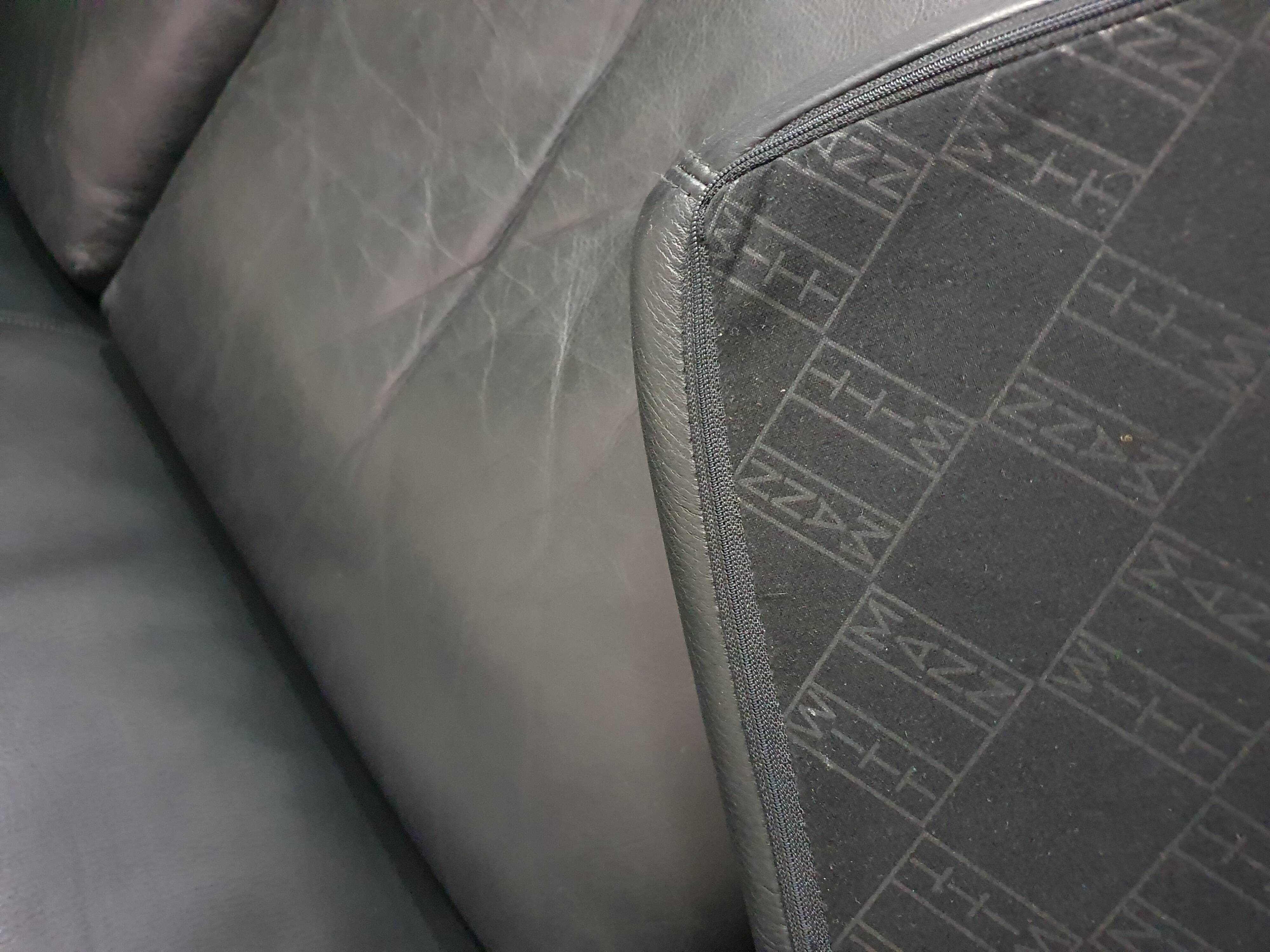 Wittmann leather sofa Camin by Paolo Piva