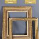Old frame original gilded stucco wood 58x46 foliage 50x38 cm SB