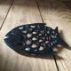 Bottom of flat metal Black Decoration Fish BT51