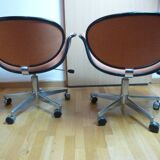 Pair of tulip swivel armchairs by Pierre Paulin for Artifort