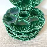 Vintage ceramic oyster plates