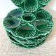 Vintage ceramic oyster plates