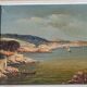 Huile sur toile du XIXème siècle, calanques, Méditerranée