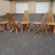Set of 5 Epona chairs designed by Francis Taglian, France, 1980s.