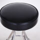 Leather black barstool, made in the 1930s