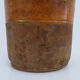 Grease pot in glazed yellow orange terracotta, year 50