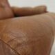1970s, Swedish design, armchair with footstool, furniture leather.