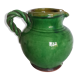 Green ceramic jug