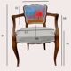 Armchair with armrests in Louis XV style