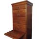 Danish Oak Archive Cabinet with Pull-Out Shelf, ca. 1925–1950