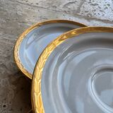 12 Saint-Amand porcelain saucers