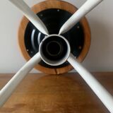 Vintage industrial swivel and height adjustable stool