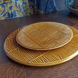 2 round trays by Gien - Val d'Or