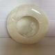 Cendrier rond marbre blanc