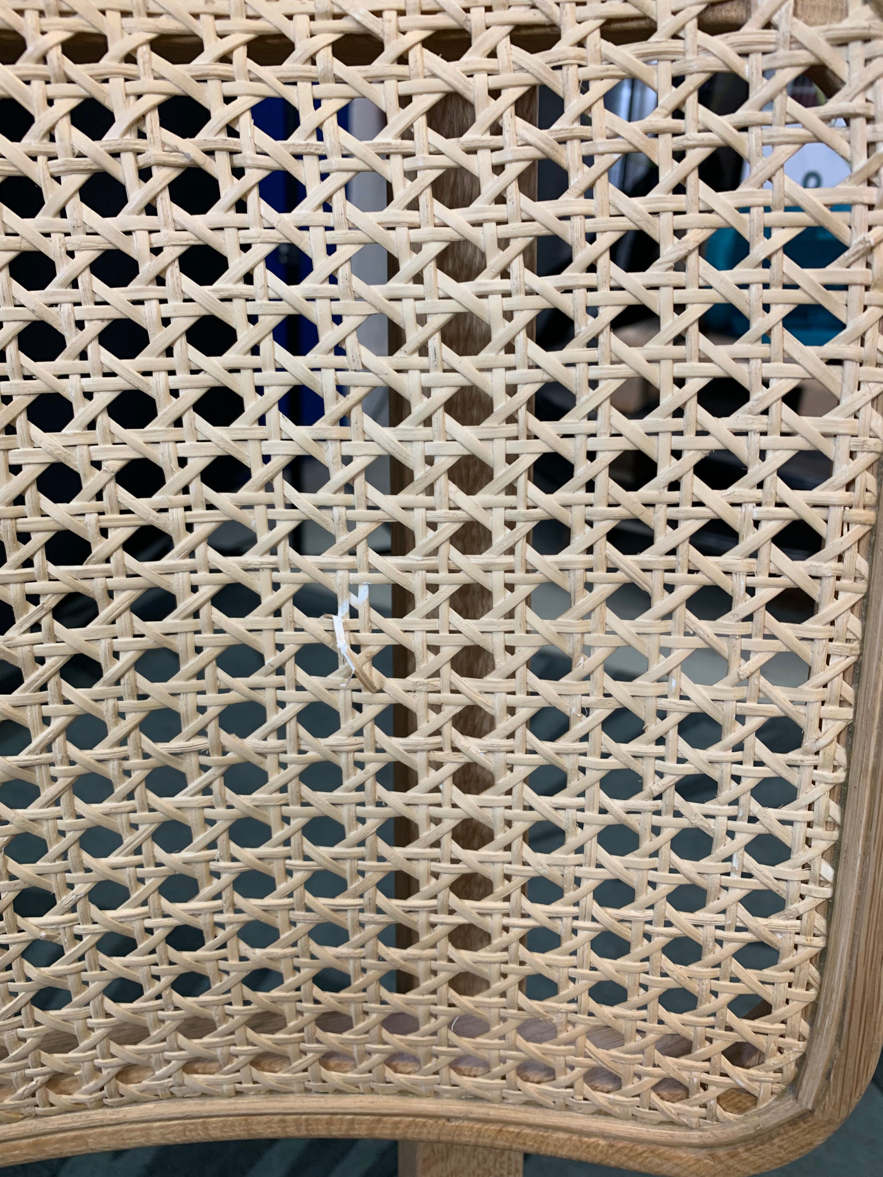 Chair cannage light wood caviar