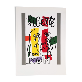 Fernand Leger lithographic poster by galerie Maeght