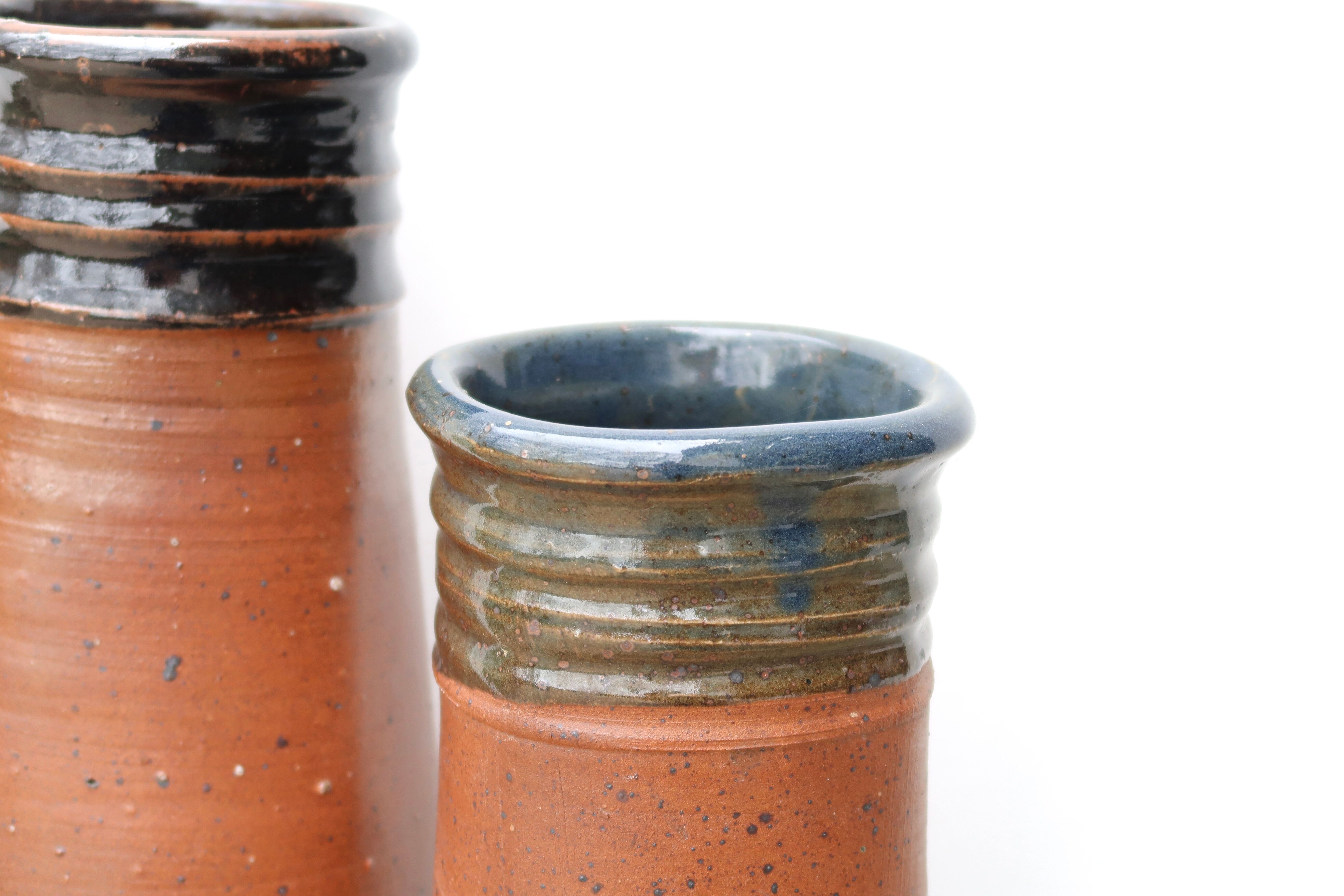 Stoneware vases by Pierre Digan La Borne 60s