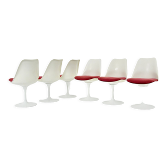 Chaises de salle à manger Tulip par Eero Saarinen pour Knoll International, 1970