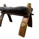 Vintage wooden pouf / camel bench / footrest