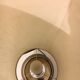 Vintage table lamp smoked glass and stainless 19x stainless steel