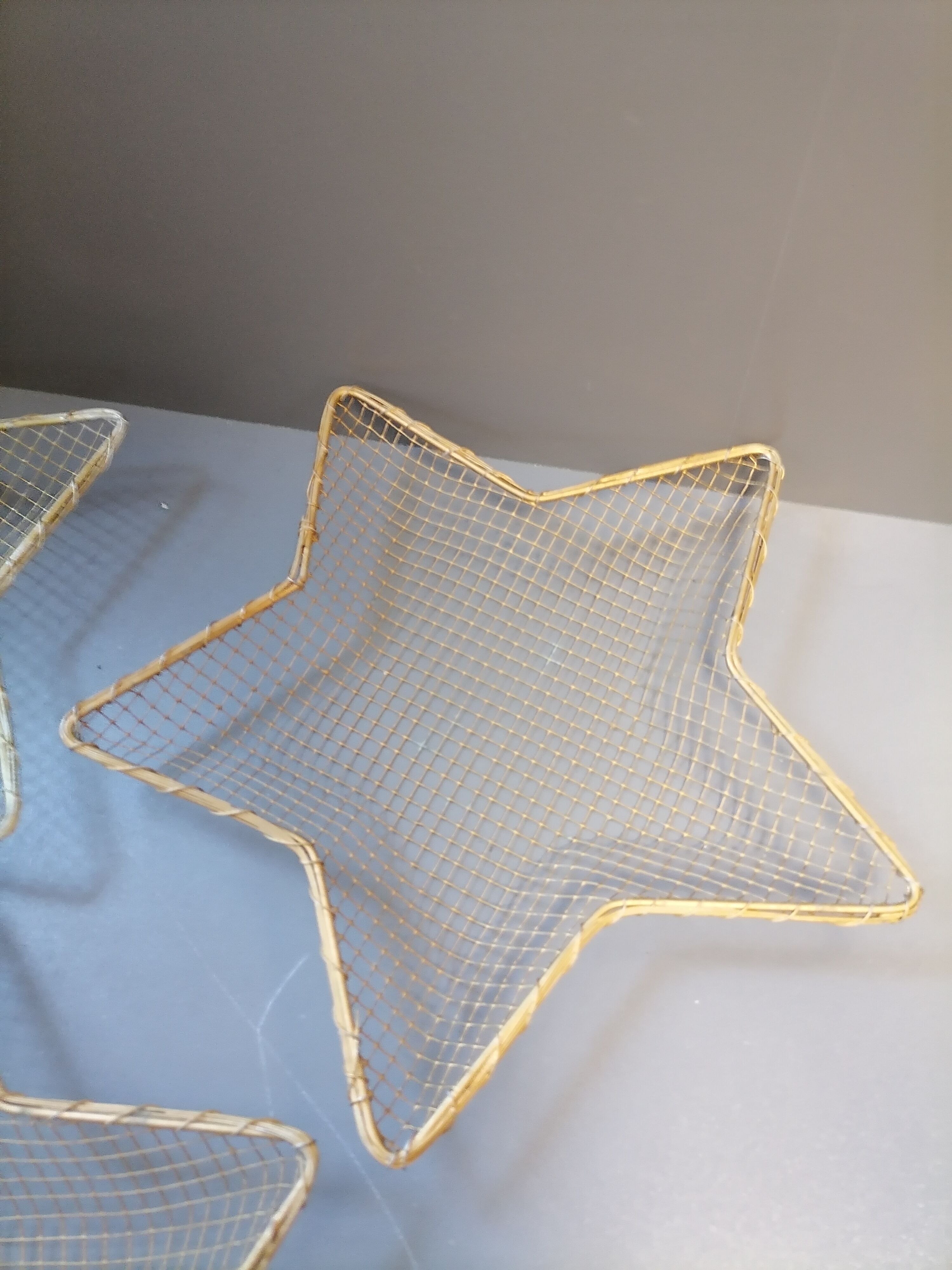 Lot de 3 Etoiles panières