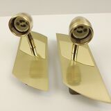 Pair of wall lamps spotlights gold metal Eglo