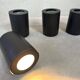 4x vintage RAAK cylinders flush mount lamps