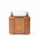 Art Deco Display Buffet in Carved Wood, Black Marble and Bi-Mirror