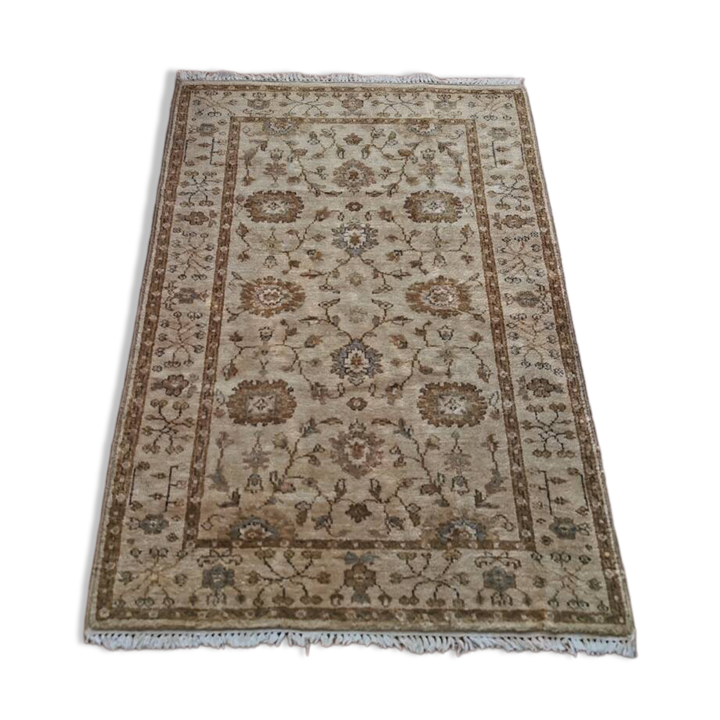 Vintage handmade Persian carpet, wool, ancient Iranian carpet, 163×104cm.