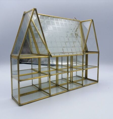 Showcase, brass house