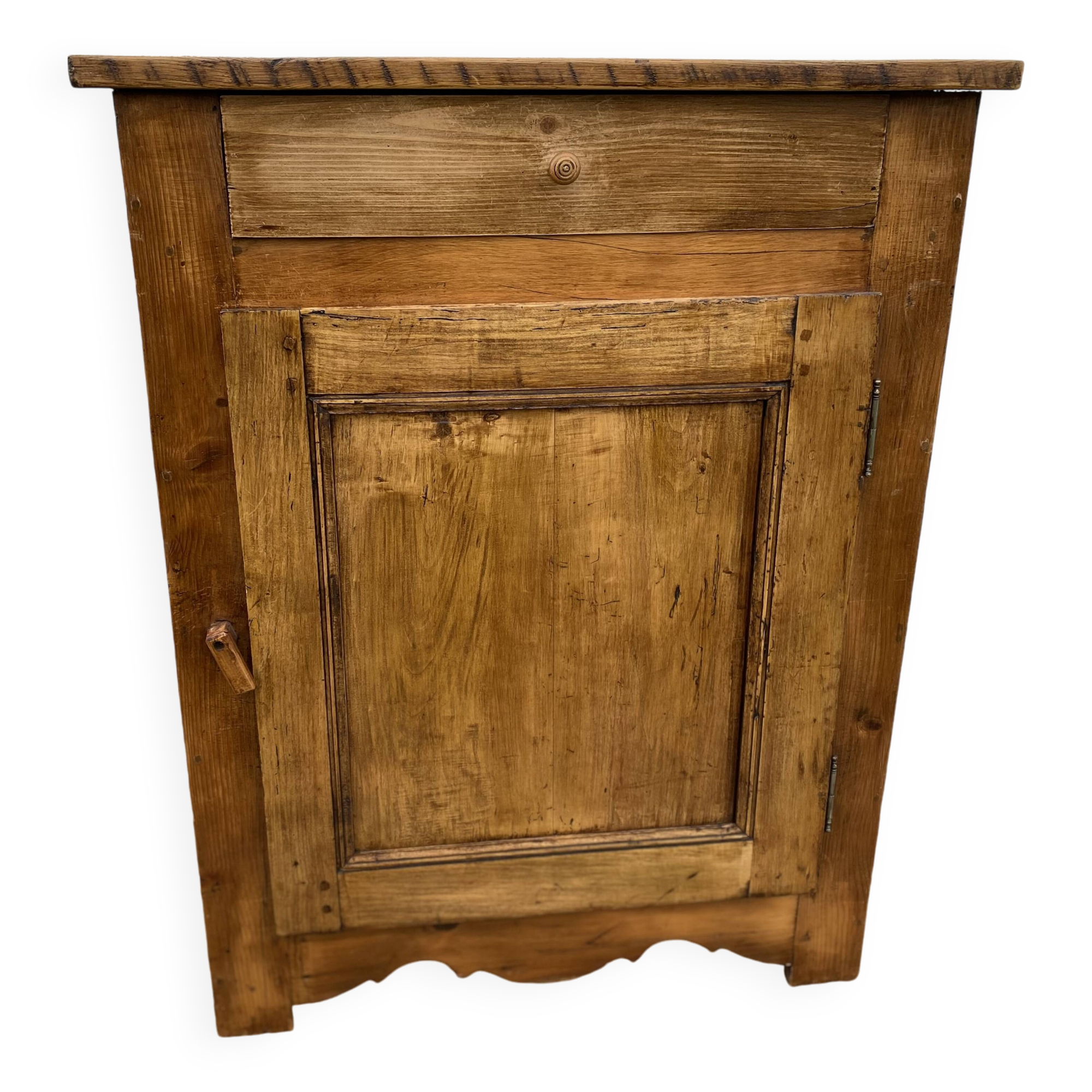 Jam cupboard with drawer from the beginning of the 20th century, mountain furniture