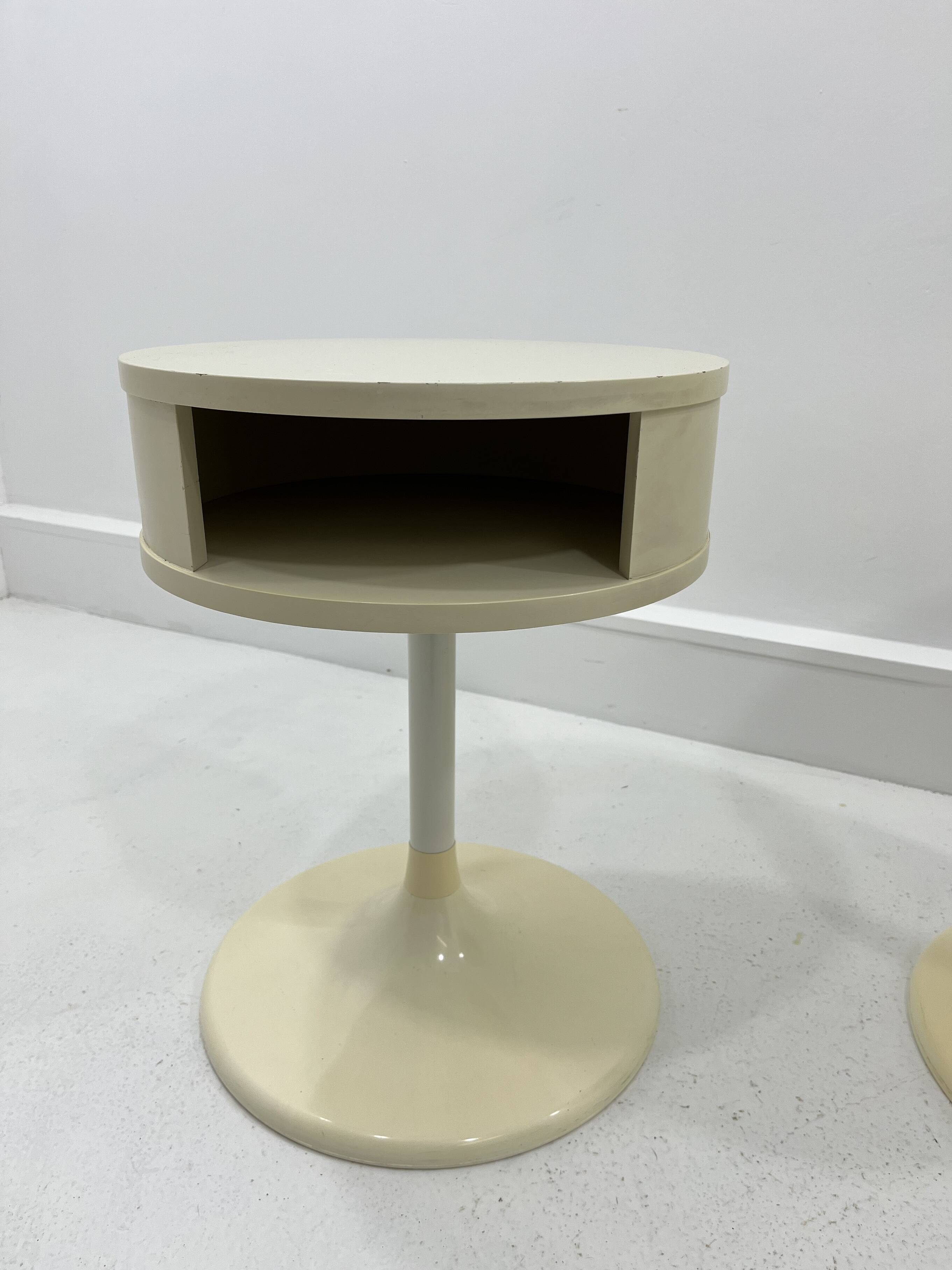 Tables d'appoint Tulipe de l'ère spatiale par Lusch Erzeugnis pour Lusch & Co, années 1970, ensemble de