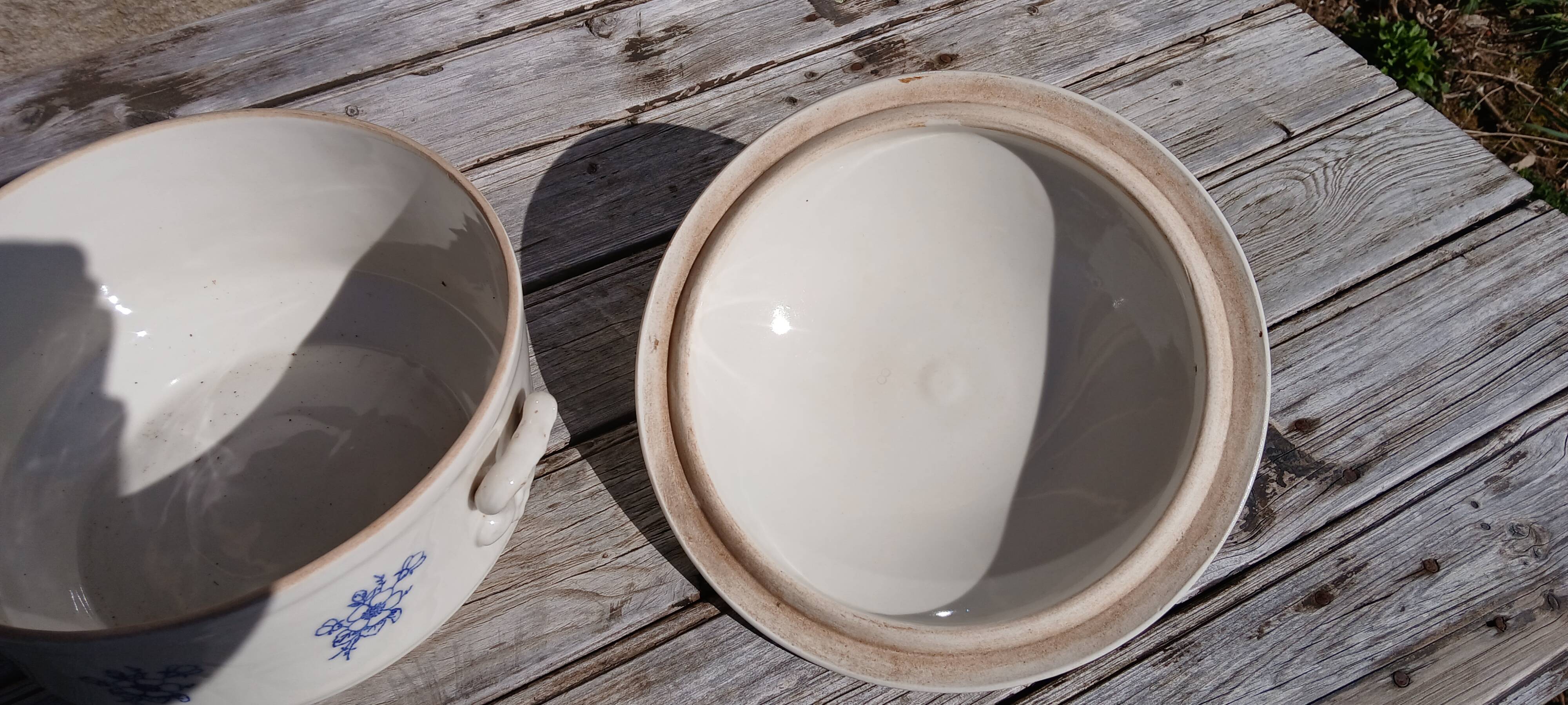 Large Soup Tureen, Earthenware from Saint-Uze