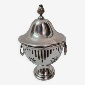 Silver metal lion head cup early 20th century