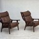 1970s, Danish design by H.J.Wegner, highback armchair, model GE530.
