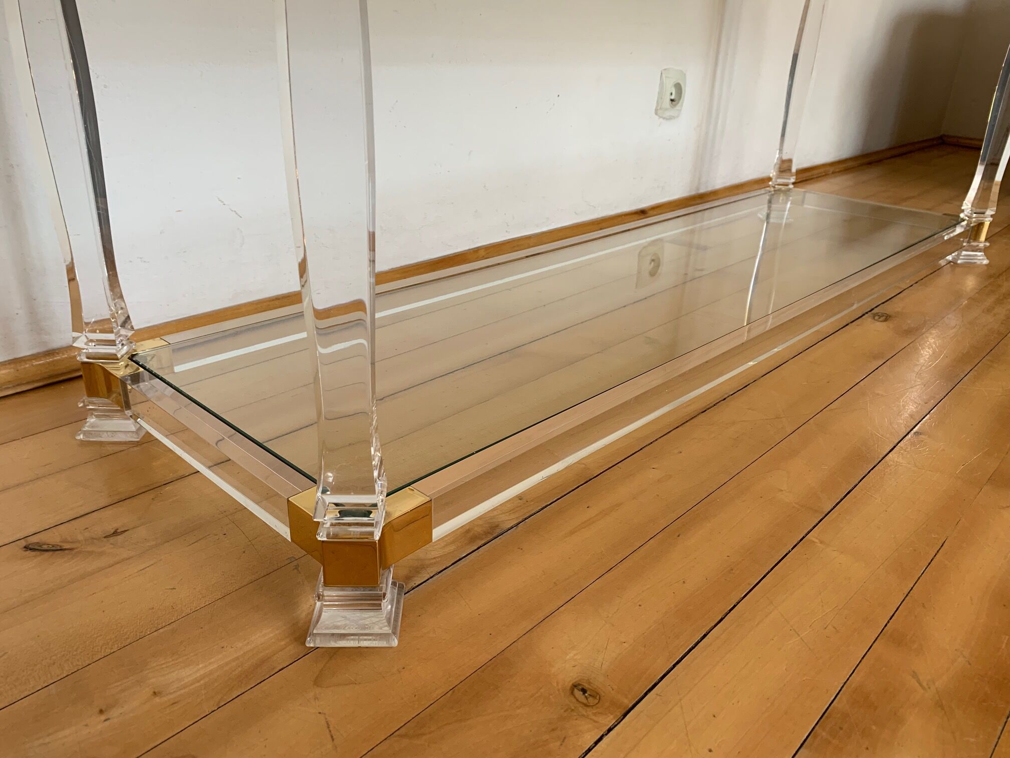 Lucite console Orsenigo 1970s