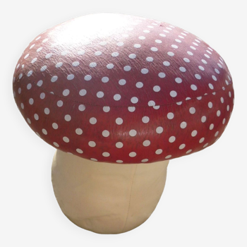 Children's mushroom pouf stool
