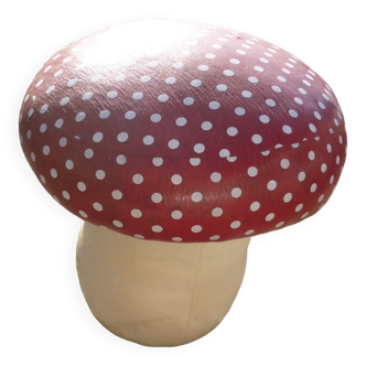 Children's mushroom pouf stool