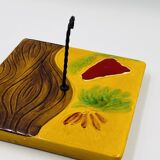 Square cheese board with knife Vallauris