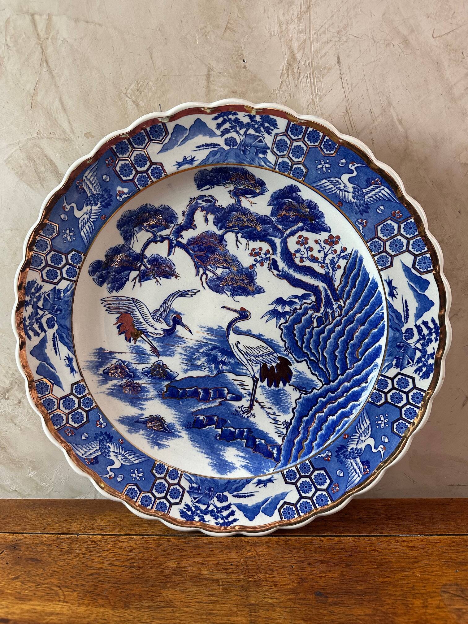 Large Japanese Porcelain Dish