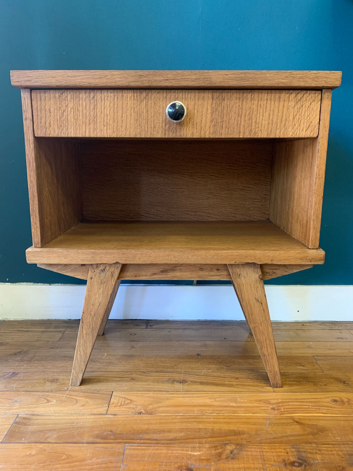 Bedside table compass legs